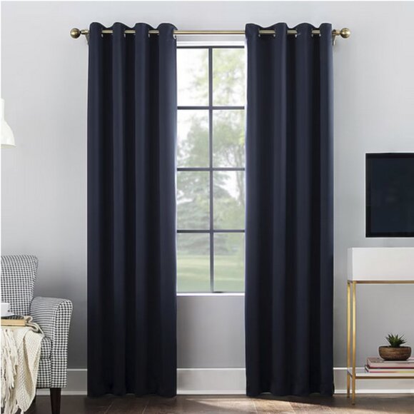 Sun Zero Other - Sun Zero Norway Extreme Blackout Grommet Curtains 80"x84" 2 Panels INDIGO NEW